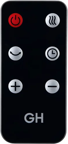 Vista 8 de Good Housekeeping, calefactor de torre oscilante de cerámica para espacio con control remoto, 30 pulgadas, Negro