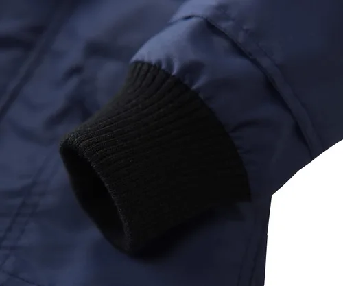 Vista 5 de Hiheart - Chaqueta infantil para la lluvia, con capucha y forro de algodón, impermeable