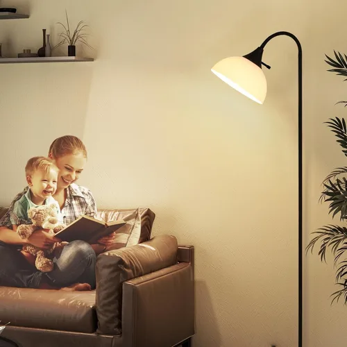 Vista 7 de Lámparas de pie para sala de estar con control remoto, brillo continuo ajustable y temperatura de color de 2700 K-6500 K, lámpara de pie ajustable