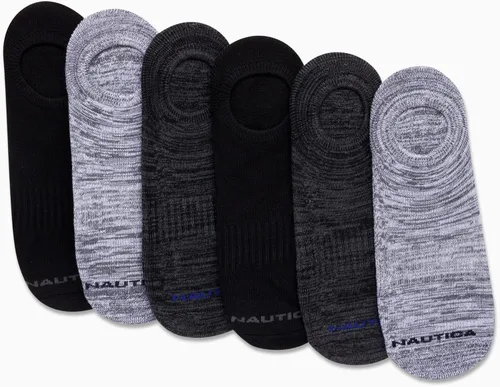 Vista 3 de Nautica Calcetines elásticos antideslizantes para hombre (6 unidades)