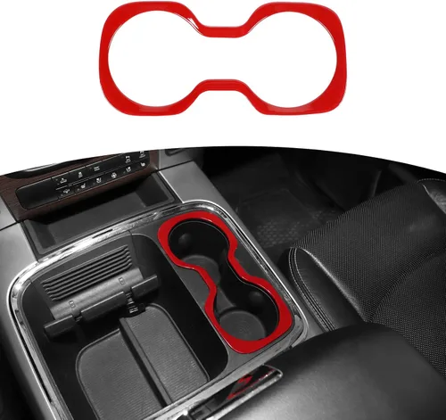 Vista 10 de RT-TCZ para RAM Cubierta de Soporte de Tazas de Consola Central Marco de Cubierta para Dodge RAM 2012-2017 Negro Fibra de Carbono ABS Accesorios