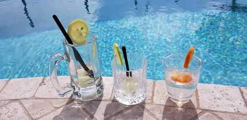 Vista 7 de Swizzle Lemon Muddler para cócteles y bebidas de té helado (paquete de 25) (negro, 4.331 in pequeño)