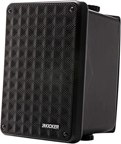 Vista 4 de Par de altavoces KICKER KB6B de 2 vías de gama completa para interior y exterior (par) Altavoces resistentes a la intemperie para patio, garaje Negro