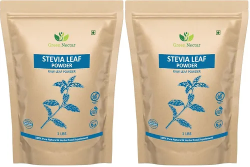 Vista 9 de Polvo de stevia verde de 1 libra (16 onzas) Sustituto de azúcar edulcorante natural sin calorías Cruda Sin conservantes Sin OMG - Néctar