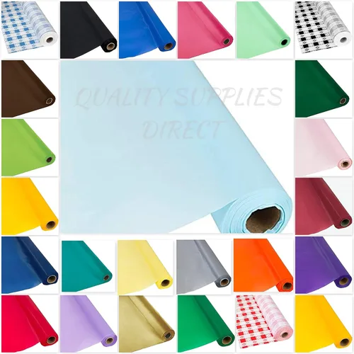 Vista 16 de DIY Craft - Rollo de plástico negro para mesa de banquete, 300 pies de largo (26 colores)