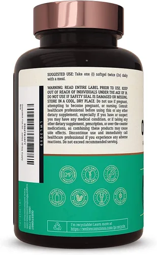 Vista 8 de Live Conscious OmegaWell - Aceite de pescado y MagWell MagWell Magnesio Zinc y Vitamina D3 Salud ósea y cardíaca, apoyo del sistema inmunológico +