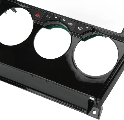 Vista 6 de Qiilu Accesorios interiores Panel de control de consola central Kit de cubierta de panel de control doble DIN para panel de navegación Android