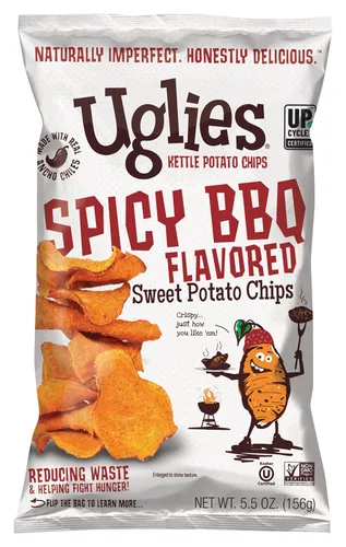 Vista 17 de UGLIES Patatas fritas cocidas en hervidor de agua, aperitivos sin gluten, patatas fritas Kosher, aperitivos sin OMG para niños u oficina, bolsas
