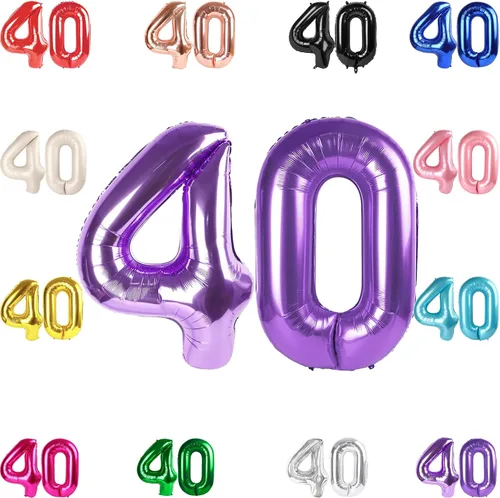 Vista 312 de Globo negro del número 0 de 40 pulgadas – globo número 0, decoraciones