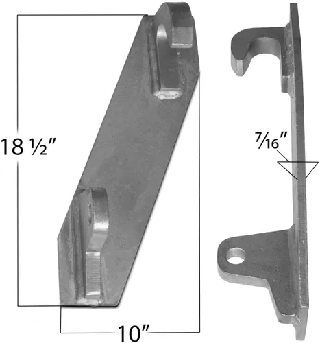 Vista 7 de Titan Attachments Par de soportes de montaje para cargadores John Deere Global Euro