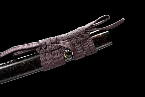 Vista 9 de Katana de acero forjado a mano de 41 pulgadas, espada samurái funcional de espiga completa con hoja pulida de espejo muy afilada, Katana de dragón