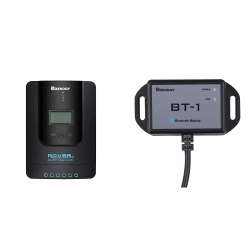 Vista 8 de Renogy Rover 30A 12V/24V Auto DC entrada MPPT controlador de carga solar Parámetro Pantalla LCD ajustable Regulador de panel solar Rover 30A