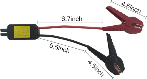 Vista 8 de MEGAWISE Cable de Arranque Inteligente Abrazadera Reforzadora de Batería de Servicio Pesado con Protección de Seguridad e Indicador LED