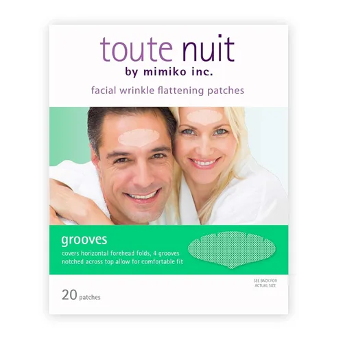 Vista 2 de Toute Nuit Parches para arrugas – Ranuras – Cinta facial para máxima cobertura de la frente – Parches antiarrugas hipoalergénicos – 20