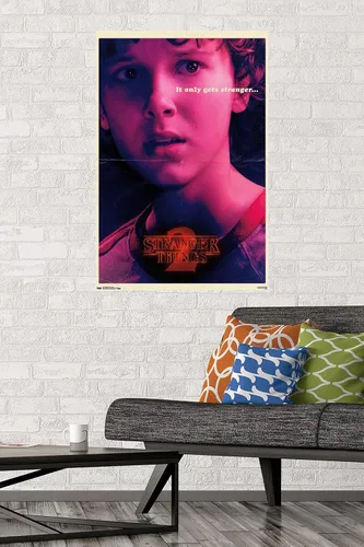 Vista 2 de Netflix Stranger Things: Season 2 - Póster de pared de Once de 34 pulgadas de largo x 22.4 pulgadas, versión sin marco
