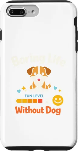Vista 12 de Boring Life Without Dog Funny for Man Woman Kids Case for iPhone 16