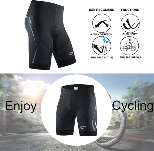 Vista 8 de Pantalones cortos de ciclismo acolchados para hombre