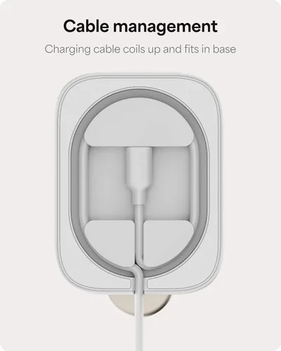 Vista 7 de Mophie Soporte de carga inalámbrico 2 en 1, certificado Qi2, cargador MagSafe para iPhone y Apple Watch, estación de carga rápida con soporte