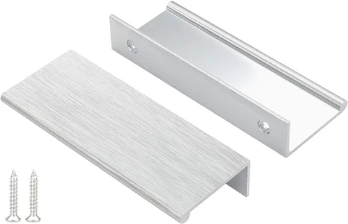Vista 70 de Peaha Paquete de 10 manijas de gabinete de cocina de 1-5/16 pulgadas, tiradores negros para cajones de tocador, borde de puerta, tiradores de dedo