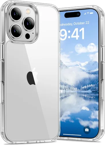 Vista 26 de Vakoo Funda transparente para iPhone 11 Pro Max, antiamarilleo, color negro