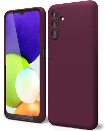 Vista 72 de oakxco Funda para teléfono Samsung Galaxy A12 con agarre de silicona líquida, linda delgada fina suave cubierta de gel de goma TPU lisa para mujeres