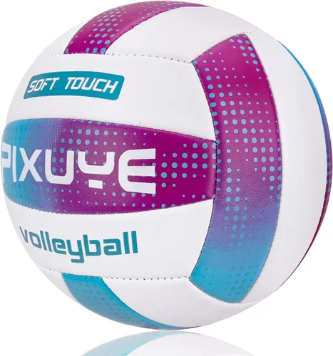 Vista 2 de Voleibols Tamaño Oficial 5, Voleibol Suave para Exterior para Niños, Jóvenes, Adultos, Interior, Parque, Juegos de Playa (Regalo para Principiantes)