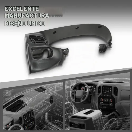 Vista 9 de G-PLUS Panel de Moldura del Bisel del Conjunto de Instrumentos Superior Delantero del Tablero con 1 Interruptor de Ventilación de Aire Compatible