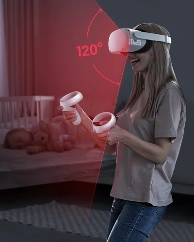 Vista 6 de ZYBER Ir Illuminator for Meta Quest 2 Pro PICO 4, Infrared Illuminator VR Accessories for Oculus Quest 2 Sensor Tracking in Dark