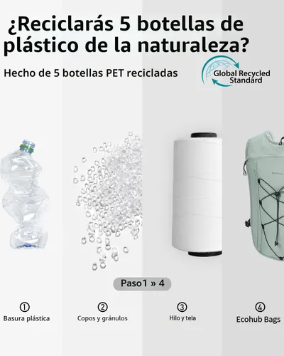 Vista 8 de ECOHUB Chaleco de Hidratación para Correr, Mochila Ligera y Transpirable con Bolsa de Agua de 2L Mochila de Día para Senderismo, Trail Running