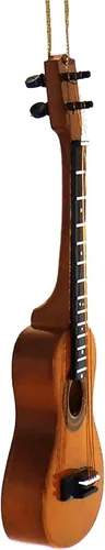 Vista 8 de Broadway Regalo Ukelele Música Instrumento Réplica Adorno de Navidad Adorno musical realista hecho a mano en caja de regalo para músicos
