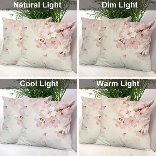 Vista 227 de Batmerry Autumn Pumpkin Templeton Throw Pillow Covers, Green Leaves Paths Forests Decorative Pillow Covers Digital Printing Blended for Couch Sofa