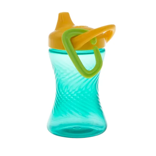 Vista 3 de Nuby Vaso antiderrames con boquilla dura de fácil agarre, de 10 onzas, para bebés de 6 meses, color verde/rojo/azul (paquete de 36)