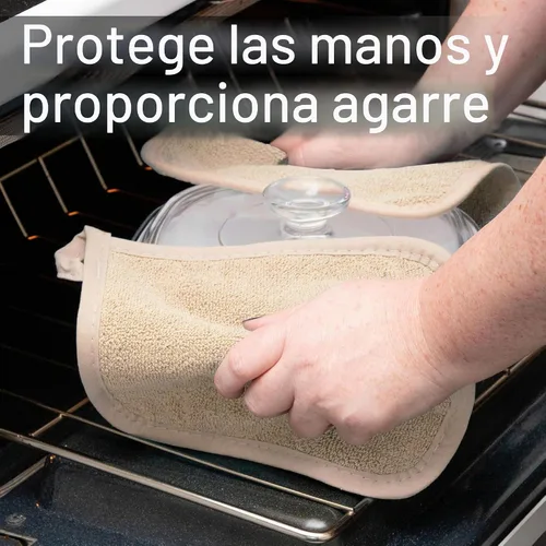 Vista 5 de RITZ Agarradera de rizo y almohadilla caliente: incomparable resistente al calor, duradero 100% algodón, diseño ergonómico para un agarre óptimo