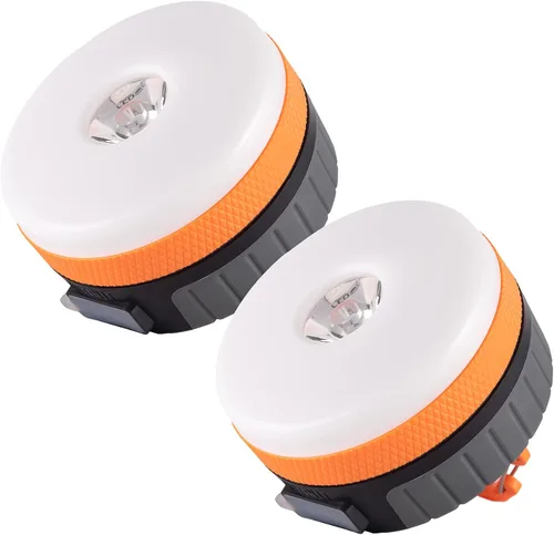 Vista 12 de LIT-PaTH - Linterna LED para campamento, luz recargable con base magnética, 4400 mAh, kit de supervivencia para emergencias, huracanes, cortes