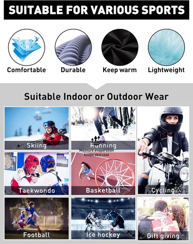 Vista 7 de COOLOMG Women Thermal Leggings Fleece-Lined Winter Warm Leggings Base Layer Pants