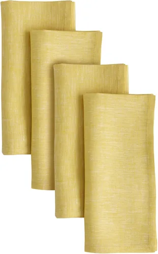 Vista 71 de Solino Home Athena - Juego de 4 manteles individuales cuadrados de lino natural claro de 14 x 14 pulgadas, manteles individuales 100 % lino puro