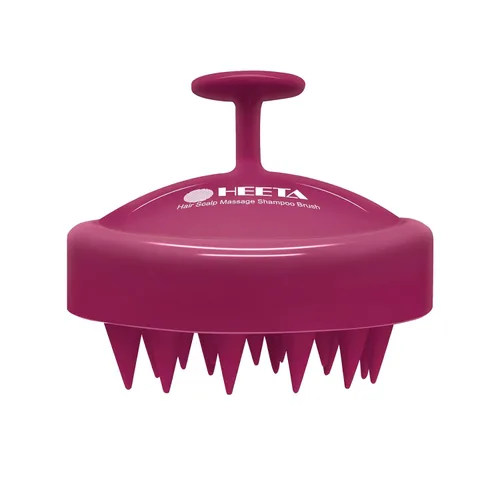 Vista 10 de Cepillo de masaje para cuero cabelludo Heeta, cepillo de silicona para aplicar champú, negro, Negro
