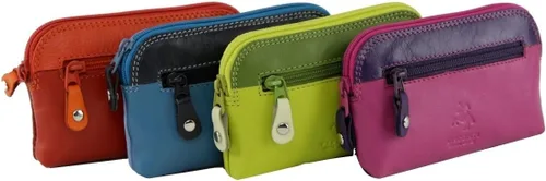 Vista 4 de Visconti RB62 - Cartera de cuero multicolor con llavero, Baya