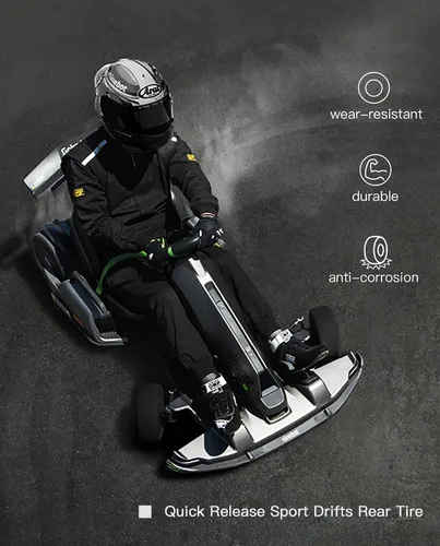 Vista 5 de Electric GoKart Pro / Pro2 and Gokart Bundle Rear Tire Compatible with Ninebot by Segway Gokart Kit(with Ninebot S Max), Go Kart Pro 2 Quick Release