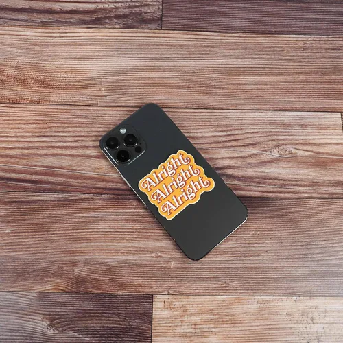 Vista 6 de Alright Alright Alright - Calcomanía con cita de película, divertidas calcomanías de Texas para Hydroflask, calcomanía de orgullo Lone Star TX