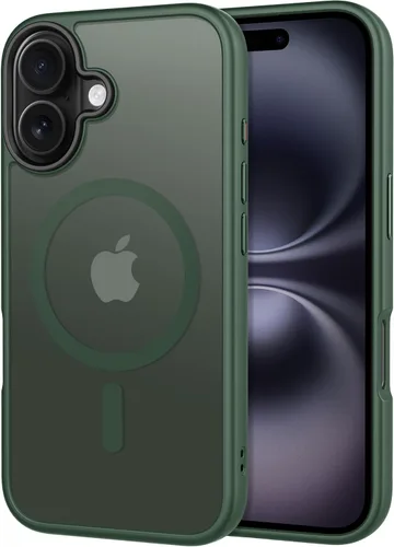Vista 24 de CACOE Funda magnética para iPhone 12 y iPhone 12 Pro de 6.1 pulgadas - Compatible con MagSafe y soporte magnético para teléfono en el automóvil,
