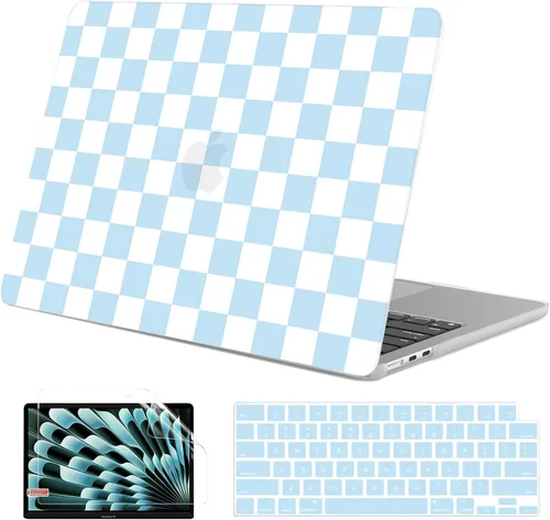 Vista 11 de G JGOO Compatible con MacBook Air de 15 pulgadas 2026 2025 2024 2023 M5 A3448 M4 A3241 M3 A3114 M2 A2941, carcasa rígida de plástico para MacBook