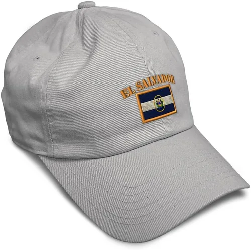 Vista 18 de Speedy Pros Sombrero de béisbol suave bordado papá sombrero El Salvador bandera bordado hombres y señoras gorra de béisbol algodón