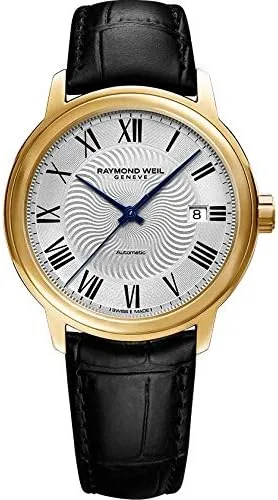 Vista 4 de Raymond Weil Reloj negro automático suizo con pantalla analógica Maestro 2237-PC-00659 para hombre, Negro -, Reloj automático