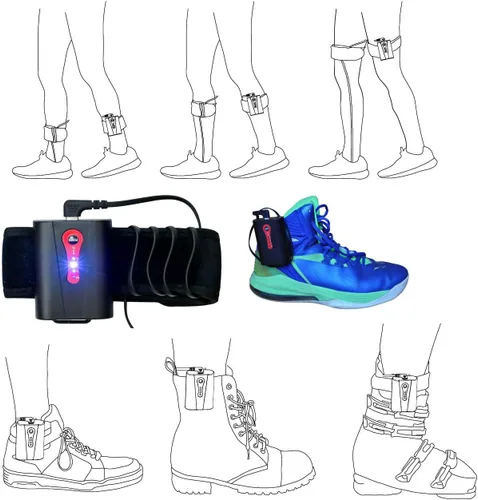 Vista 4 de Plantillas eléctricas con calefacción infrarroja lejana, 4 temperaturas constantes, calentadores de pies recargables para hombres y mujeres, zapatos