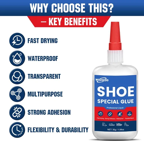Vista 3 de Pegamento para zapatos de 1.06 oz, adhesivo flexible e impermeable
