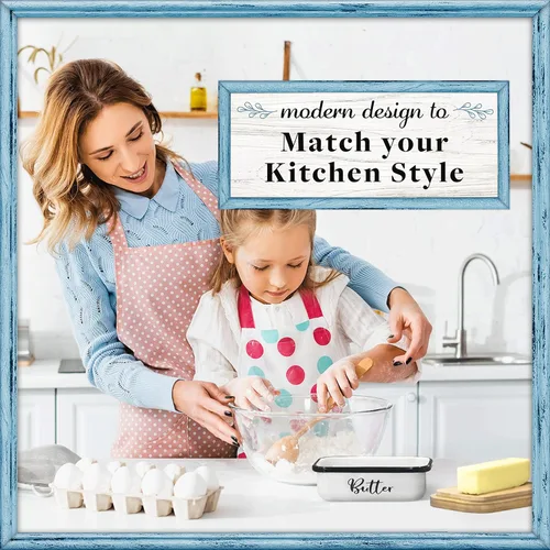 Vista 7 de Home Acre Designs - Mantequillera con tapa para decoración de hogar estilo granja, colección de cocina