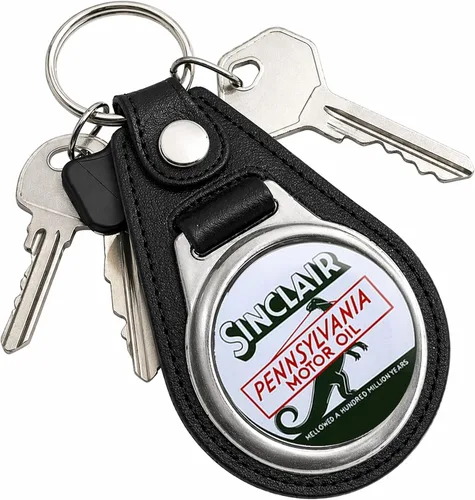 Vista 66 de Brotherhood Round Key Chain for Vintage Motor Oil, Petroleum, and