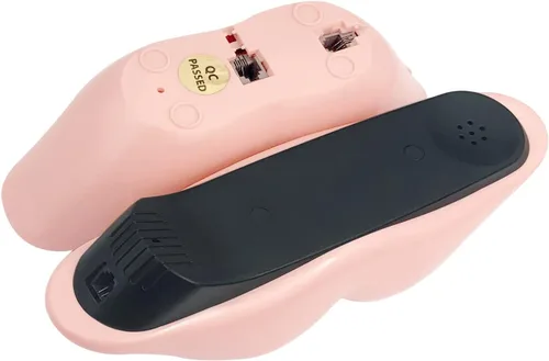 Vista 6 de Teléfonos fijos para el hogar, TelPal teléfono con cable de labios, teléfono de escritorio retro para el hogar, teléfono de novedad analógico