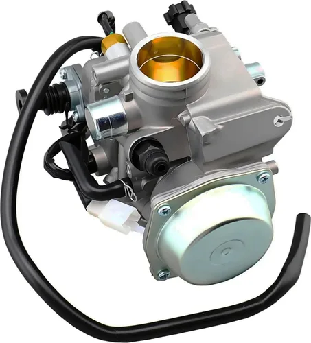 Vista 8 de Repuesto de carburador TRX350 para Honda Rancher 350 TRX350TM TRX350TE 350ES 350FE 350FMTE 2000-2006 ATV de 4 tiempos con cubierta de base negra